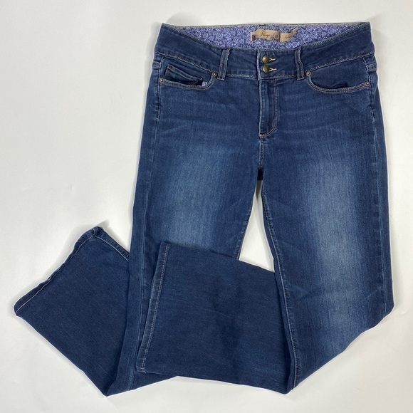 Paige Hidden Hills Dark Wash Flare Leg Denim Jeans Size 31 - Picture 1 of 16